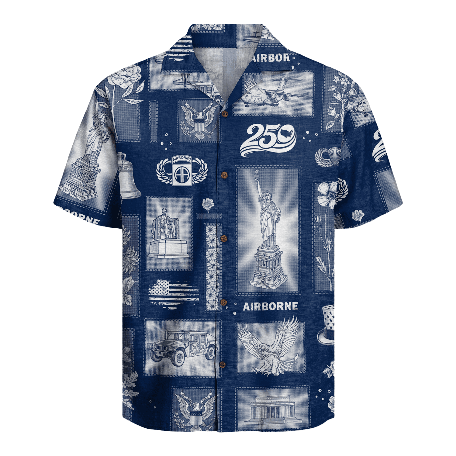 US Army 82nd Airborne - America 250th Hawaiian Shirt