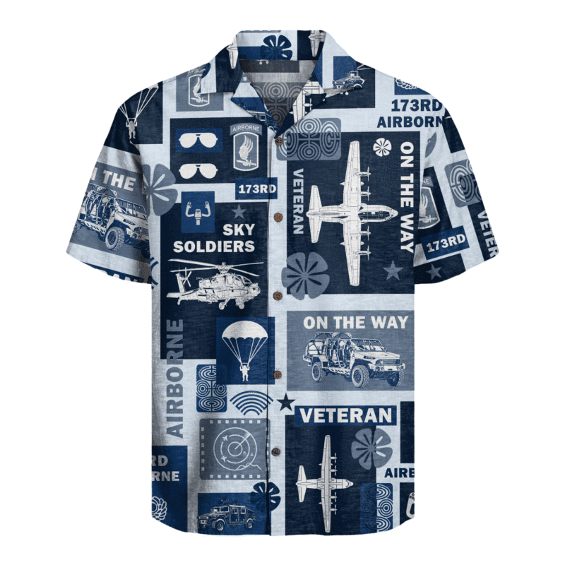 US Army - 173rd Airborne Brigade Veteran Hawaiian Shirt