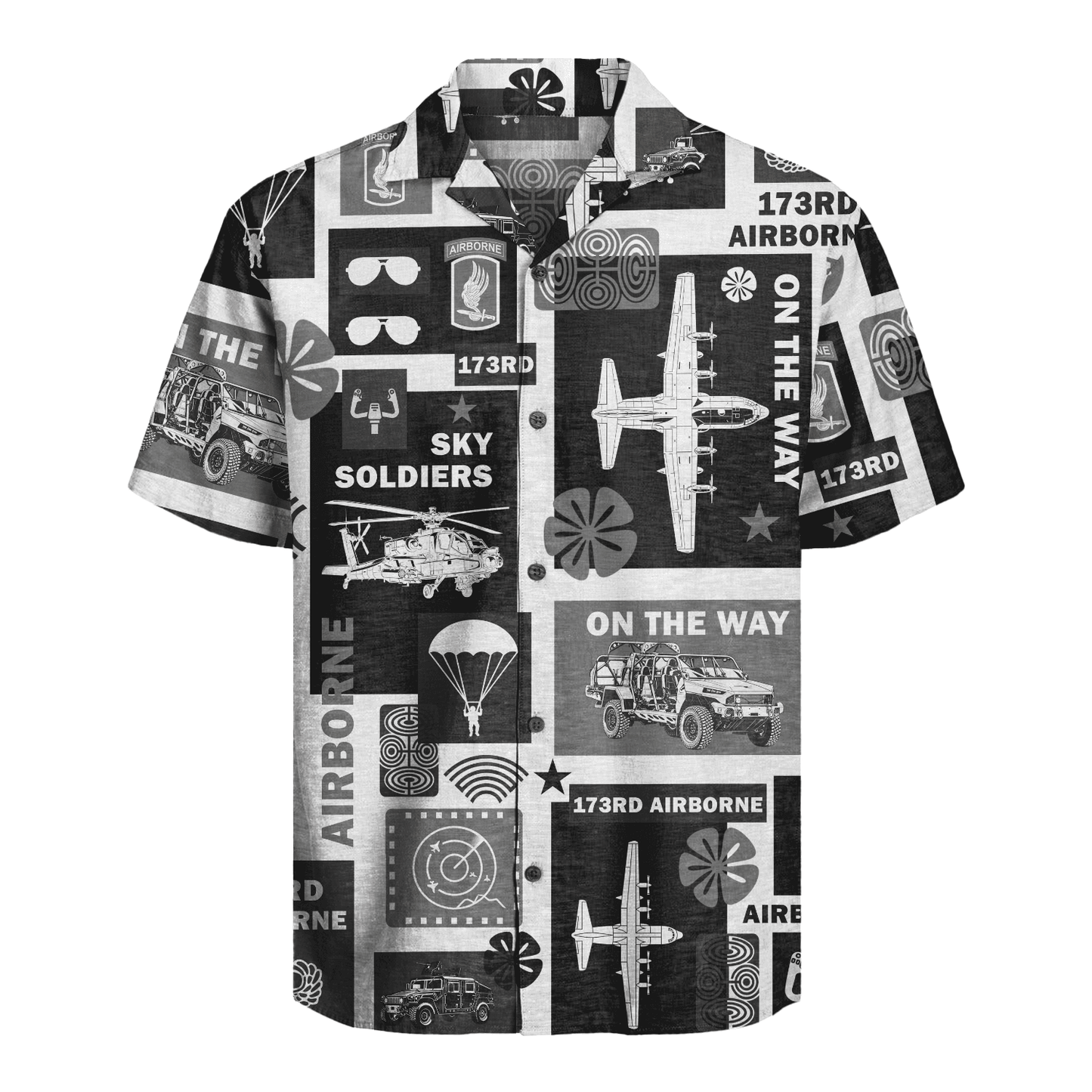 US Army - 173rd Airborne Brigade Hawaiian Shirt