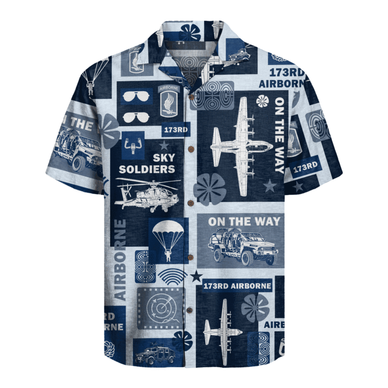 US Army - 173rd Airborne Brigade Hawaiian Shirt