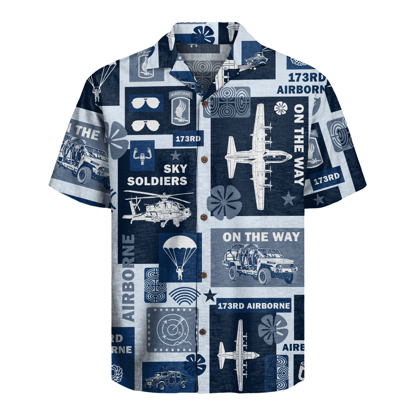 US Army - 173rd Airborne Brigade Hawaiian Shirt