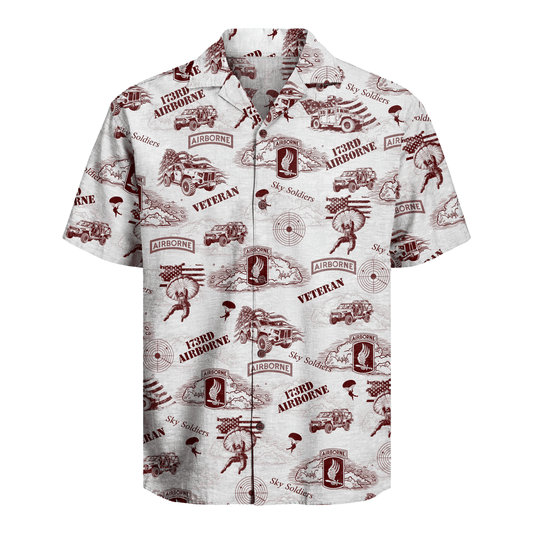 US Army - 173rd Airborne Brigade Veteran Hawaiian Shirt