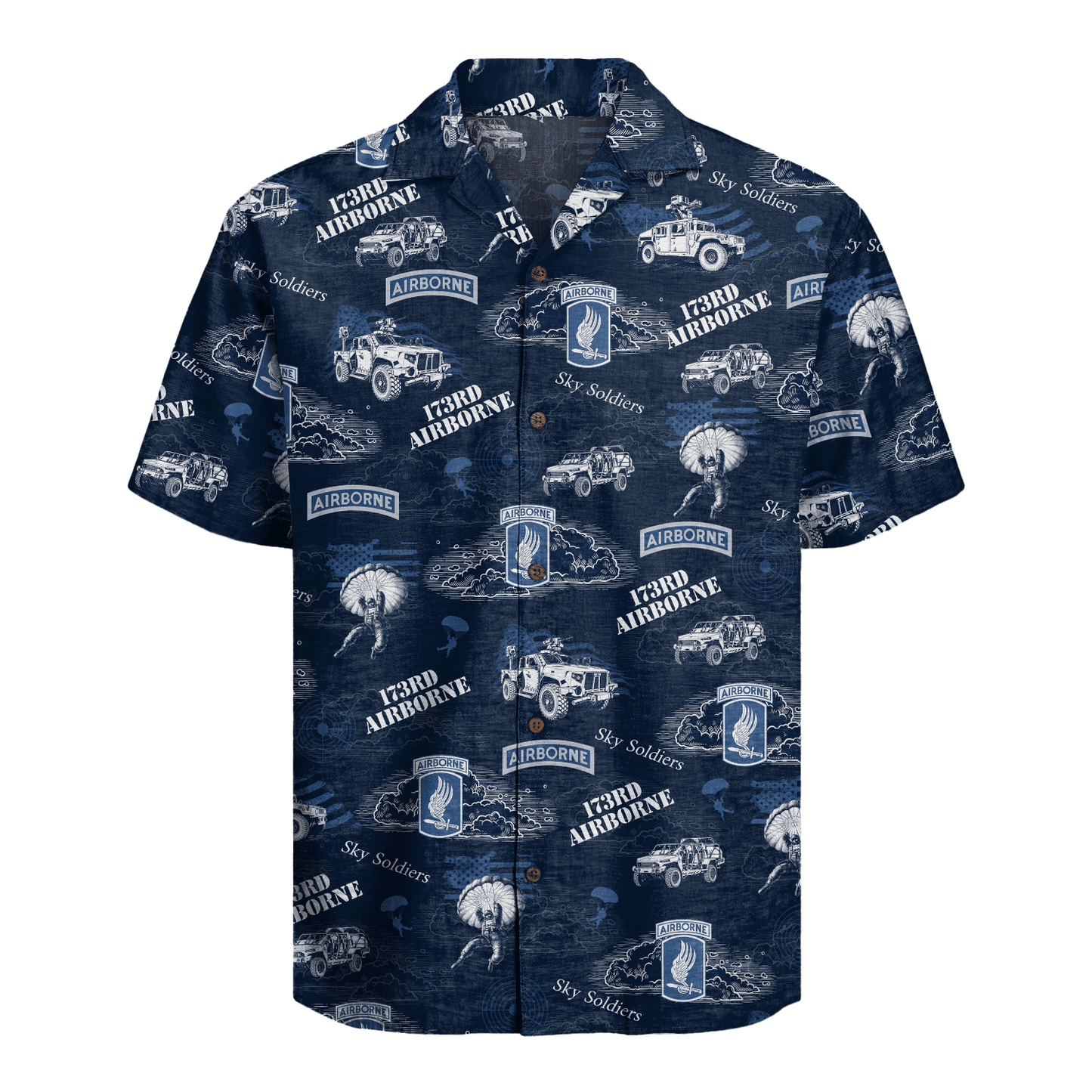 US Army - 173rd Airborne Brigade Hawaiian Shirt