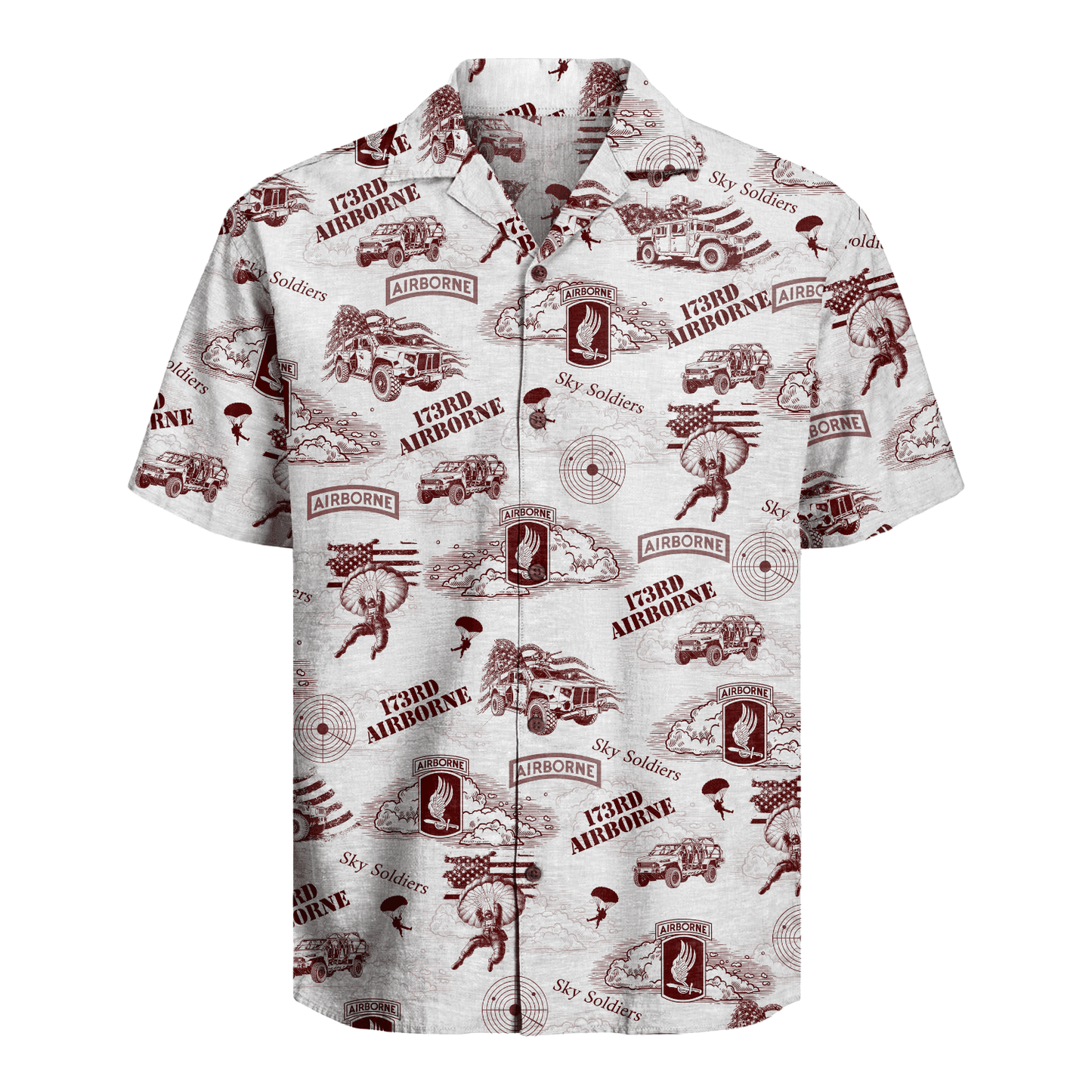 US Army - 173rd Airborne Brigade Hawaiian Shirt