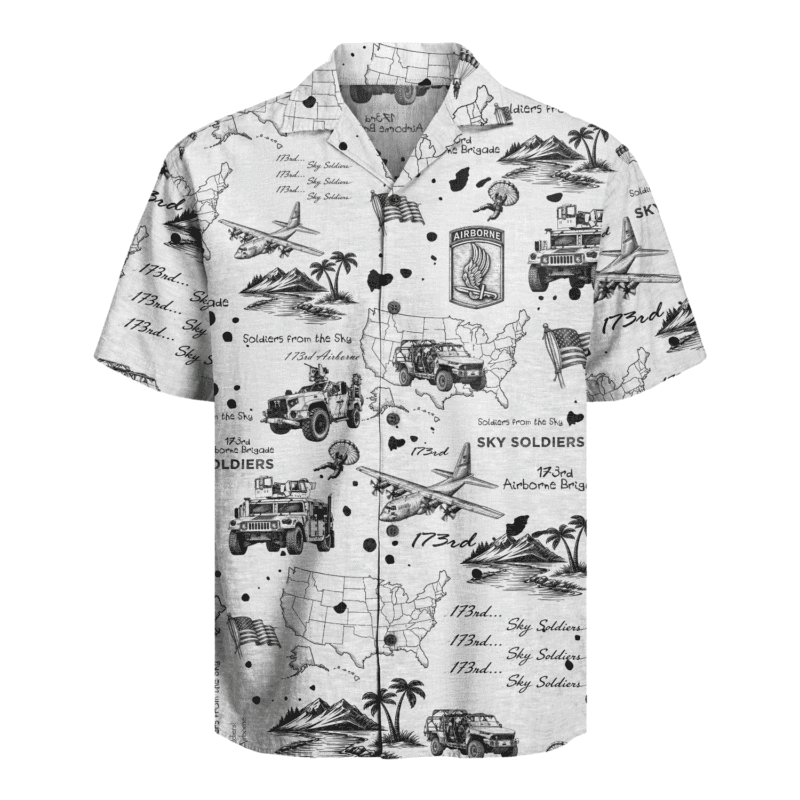 US Army - 173rd Airborne Brigade Hawaiian Shirt