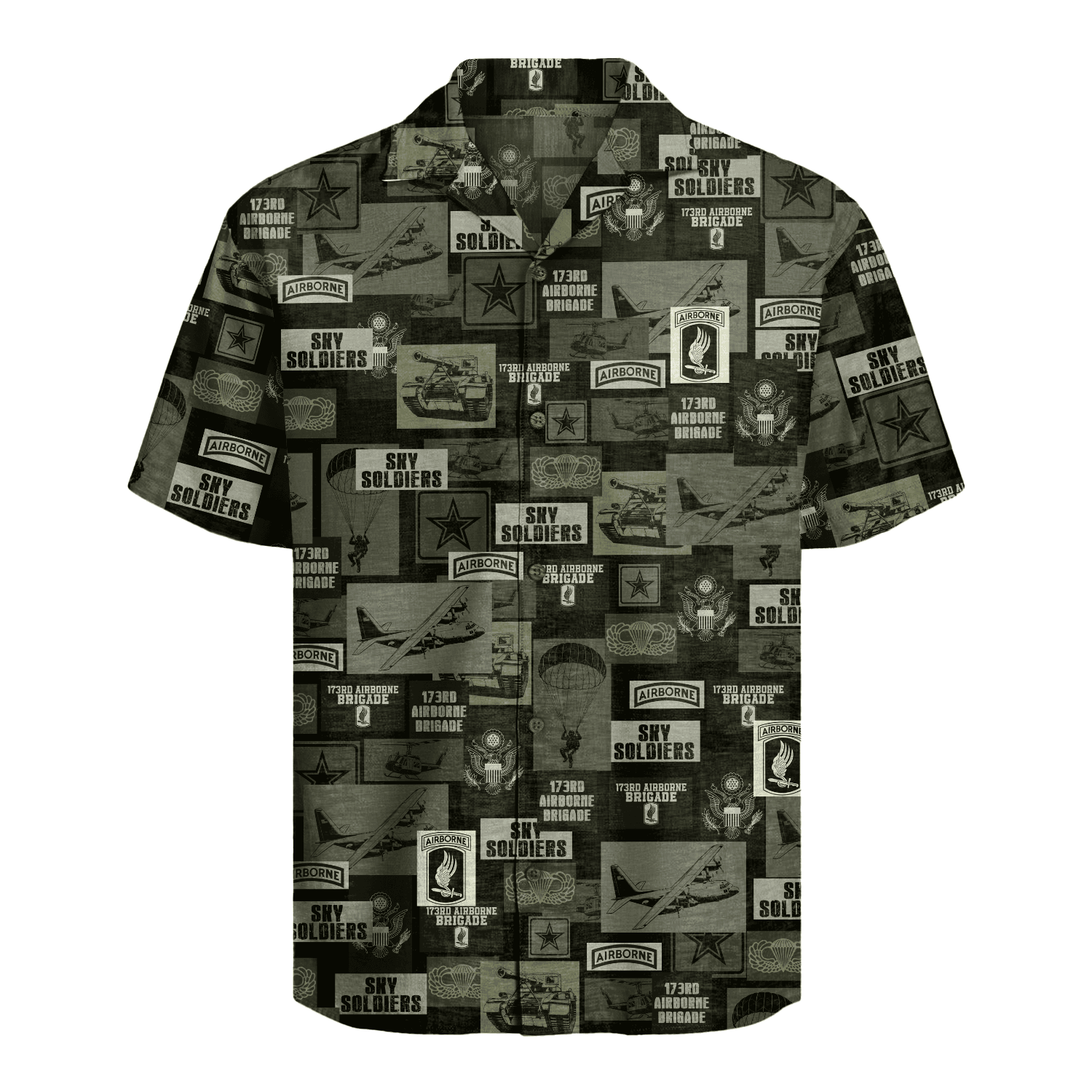 US Army - 173rd Airborne Brigade Hawaiian Shirt