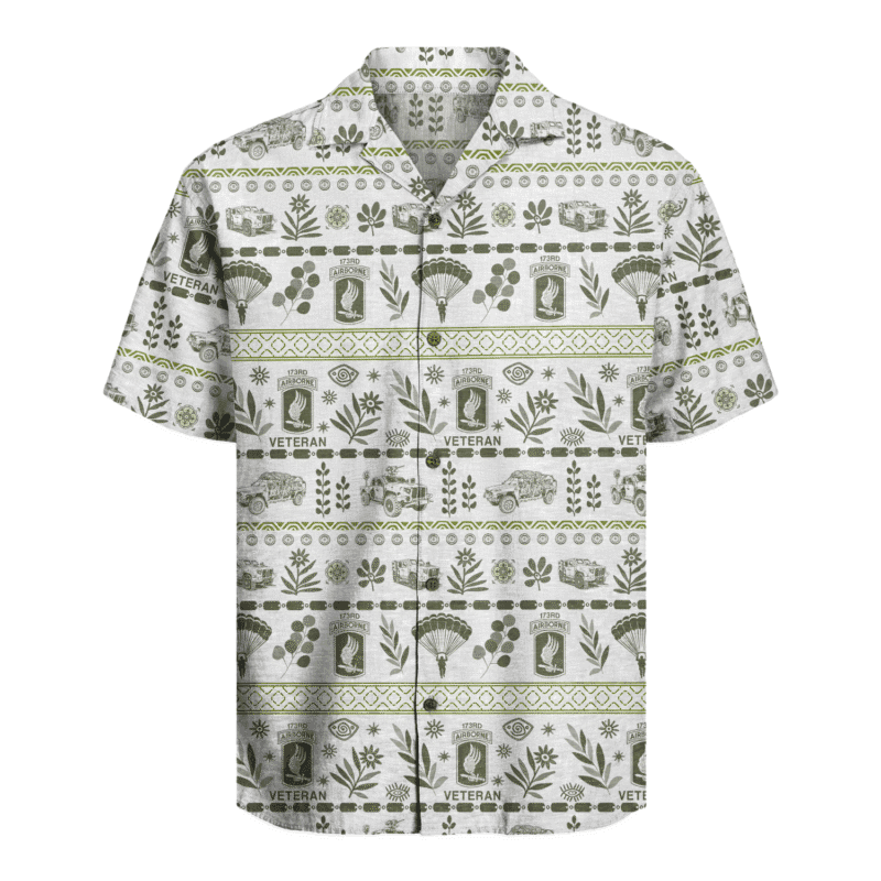 US Army - 173rd Airborne Brigade Veteran Hawaiian Shirt