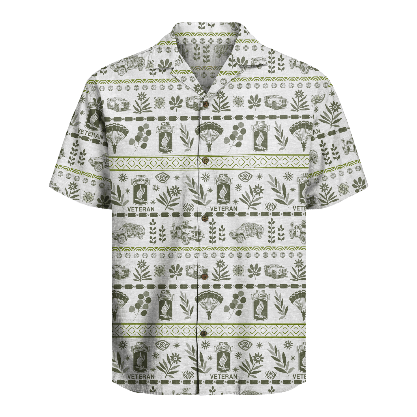 US Army - 173rd Airborne Brigade Veteran Hawaiian Shirt