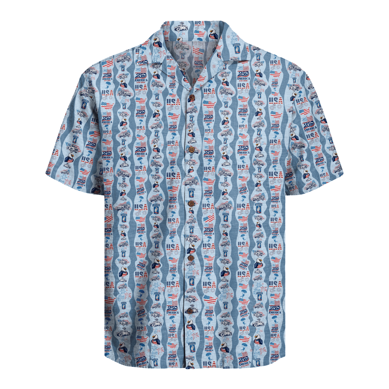 US Army 173rd Airborne - America 250th Hawaiian Shirt