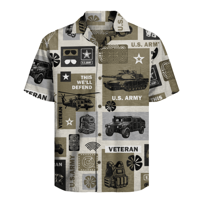 US Army Veteran Hawaiian Shirt