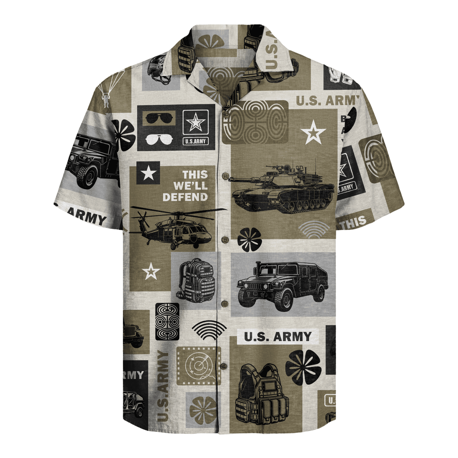 US Army Hawaiian Shirt