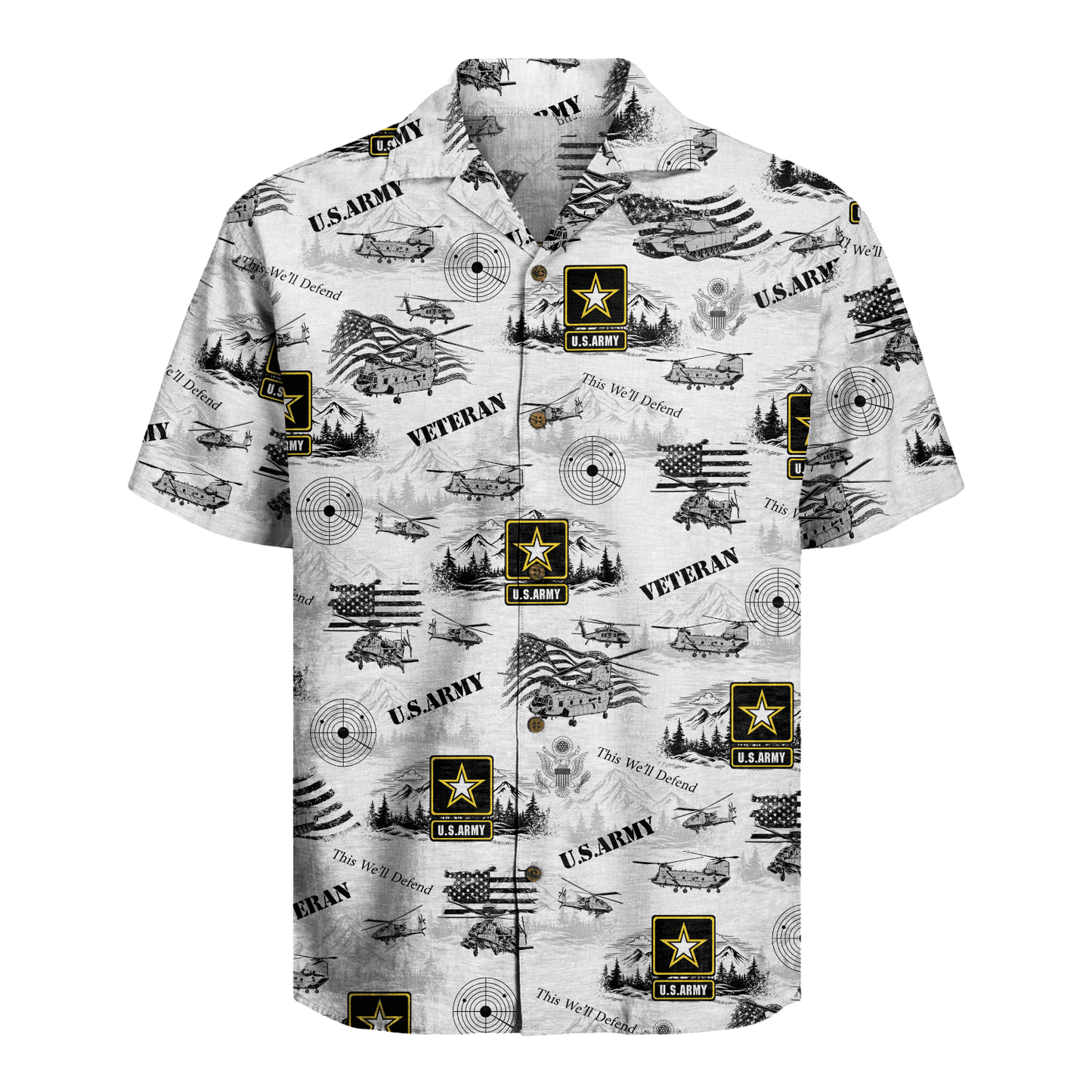 US Army Veteran Hawaiian Shirt