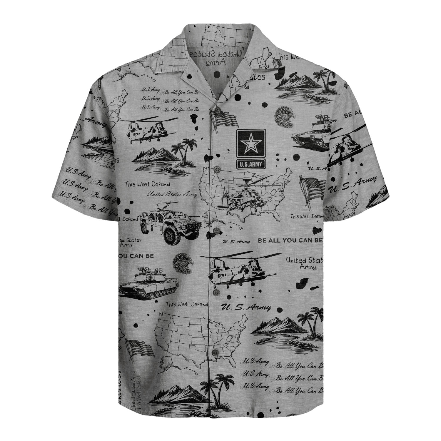 US Army Hawaiian Shirt