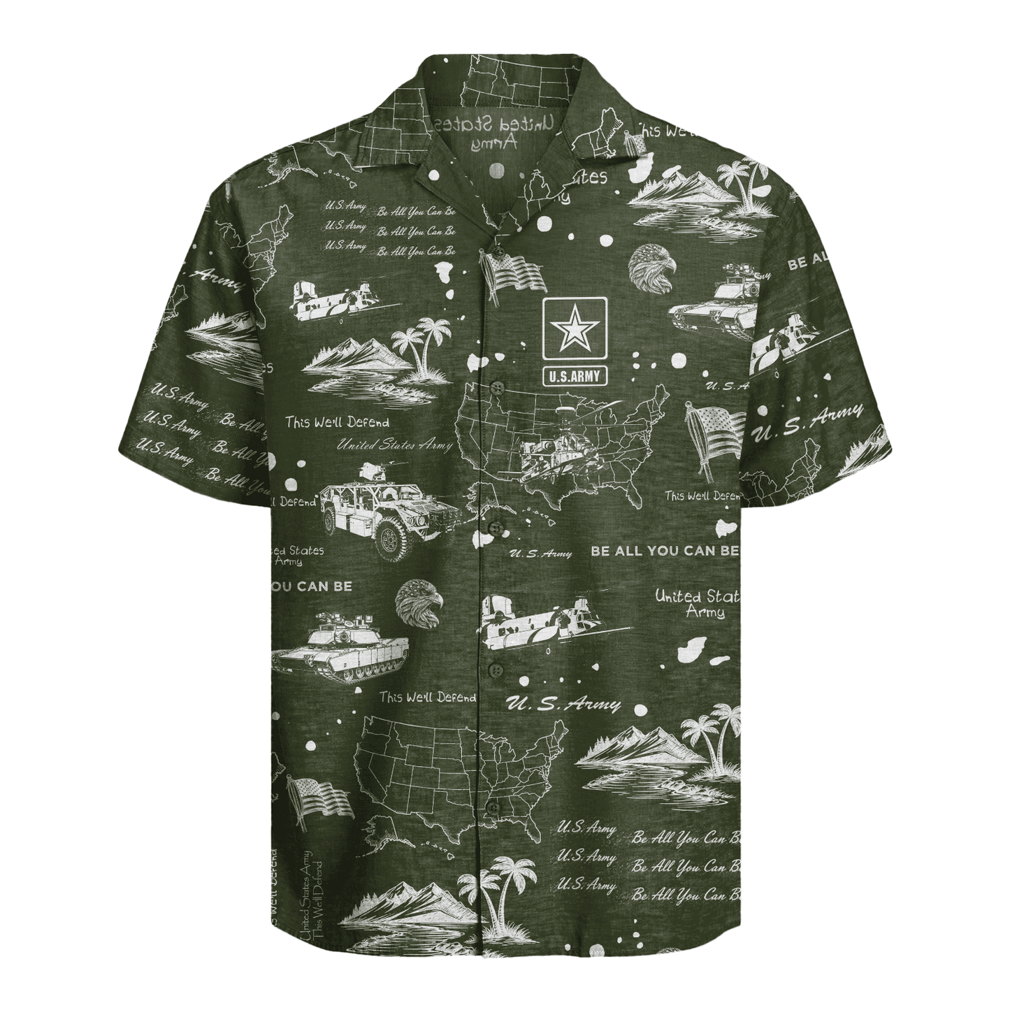 US Army Hawaiian Shirt