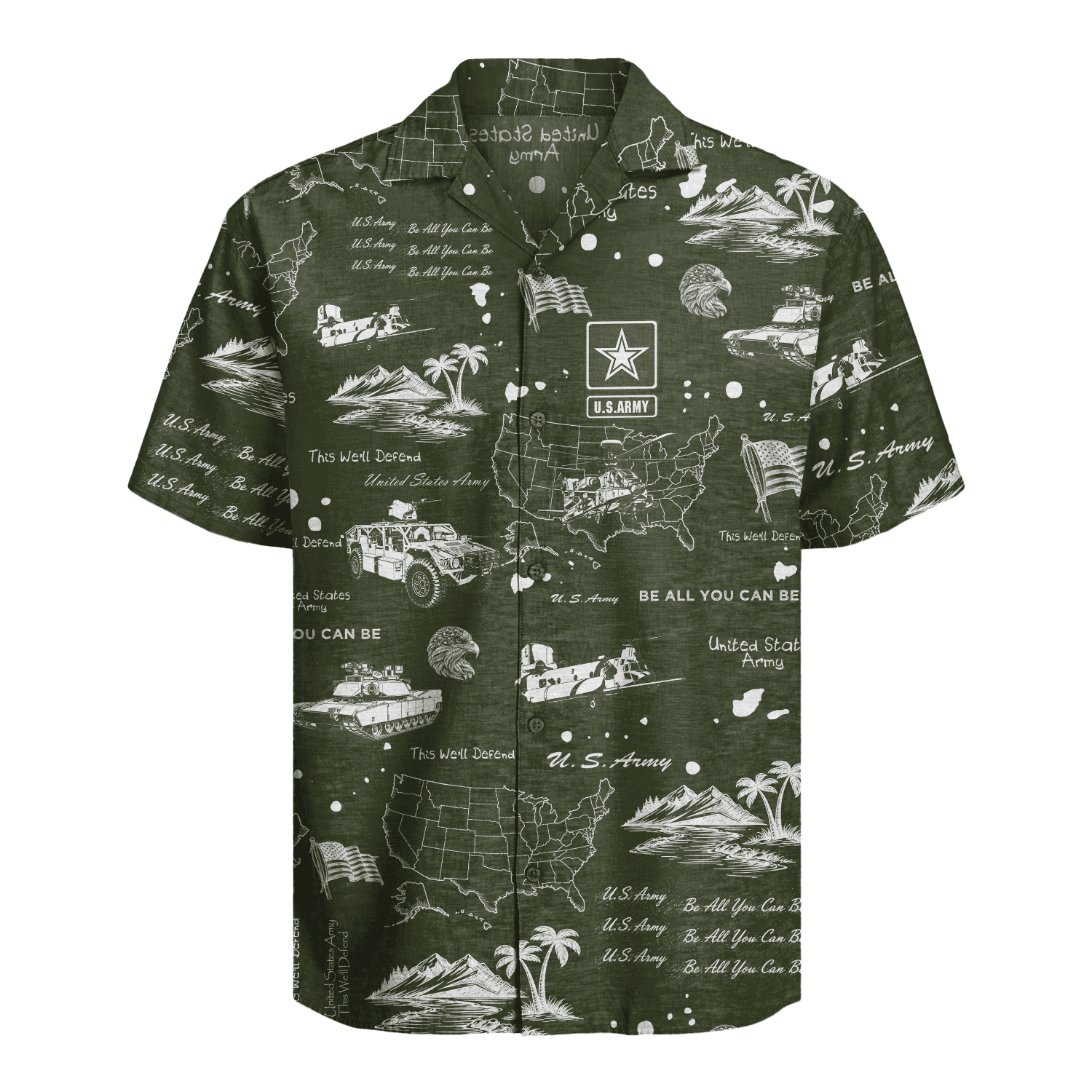 US Army Hawaiian Shirt