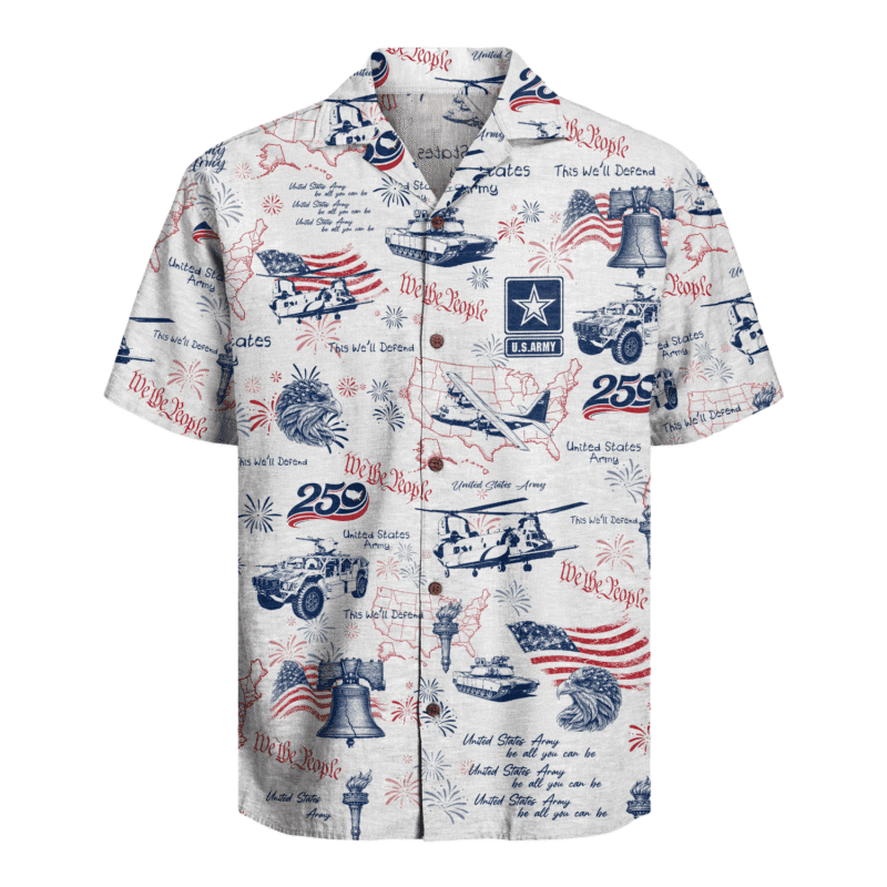 US Army – America 250th Anniversary Hawaiian Shirt