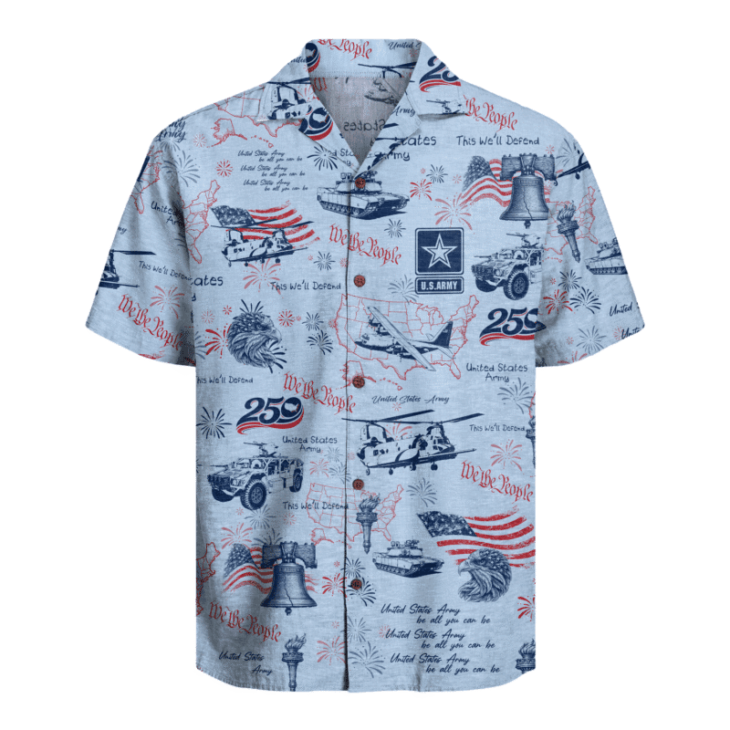 US Army – America 250th Anniversary Hawaiian Shirt