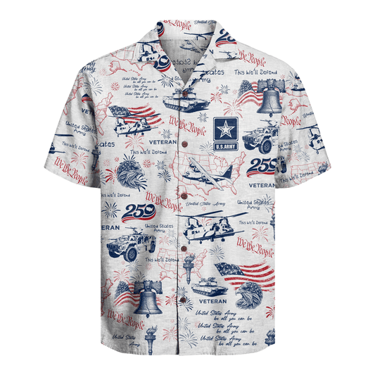 US Army – America 250th Anniversary Veteran Hawaiian Shirt