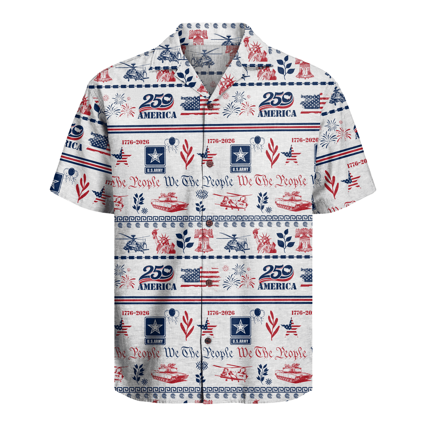 US Army – America 250th Anniversary Hawaiian Shirt