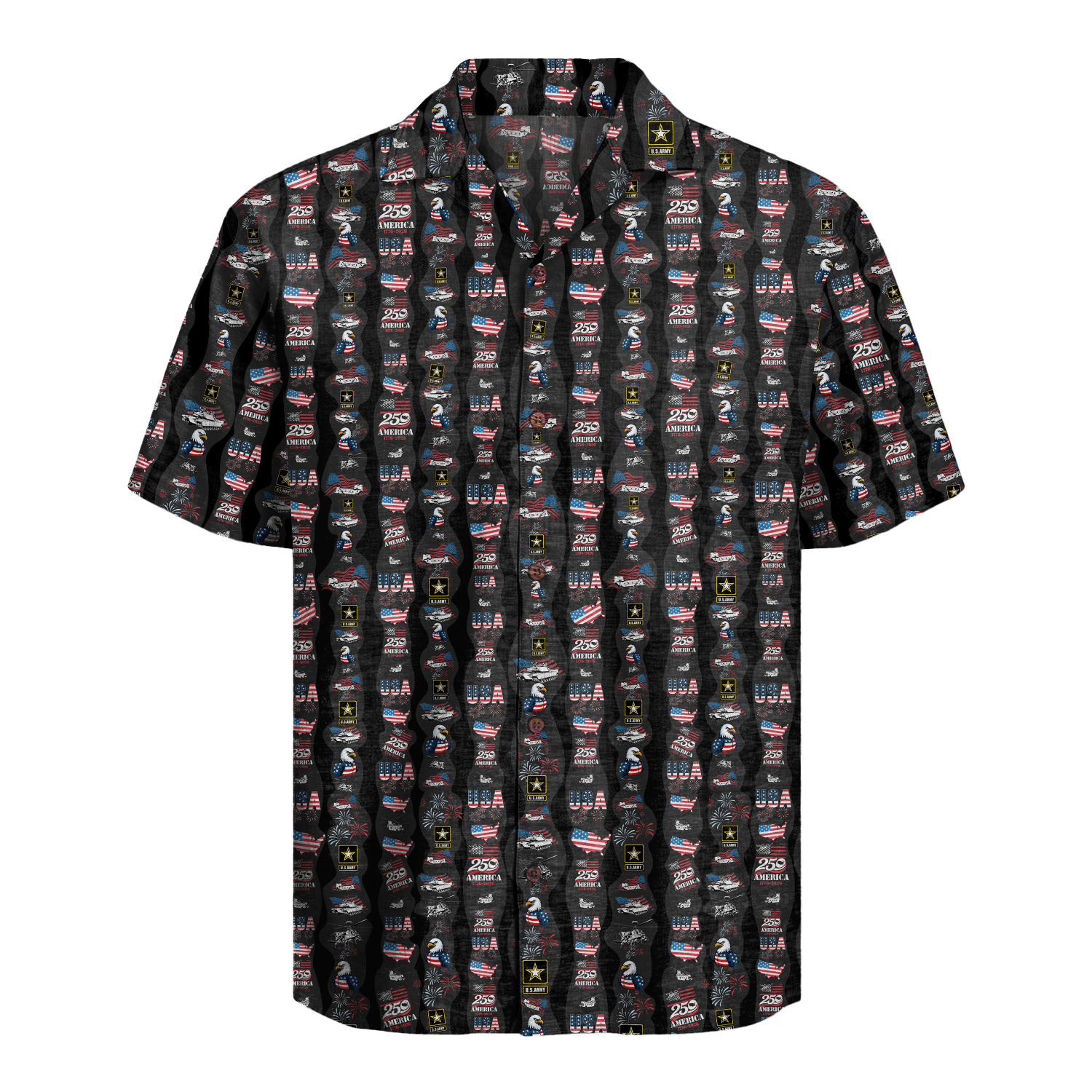 US Army – America 250th Anniversary Hawaiian Shirt
