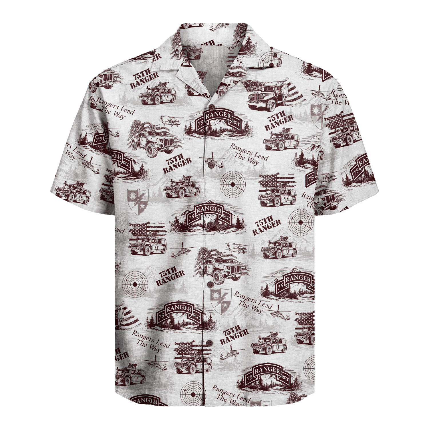 US Army - 75th Ranger Hawaiian Shirt