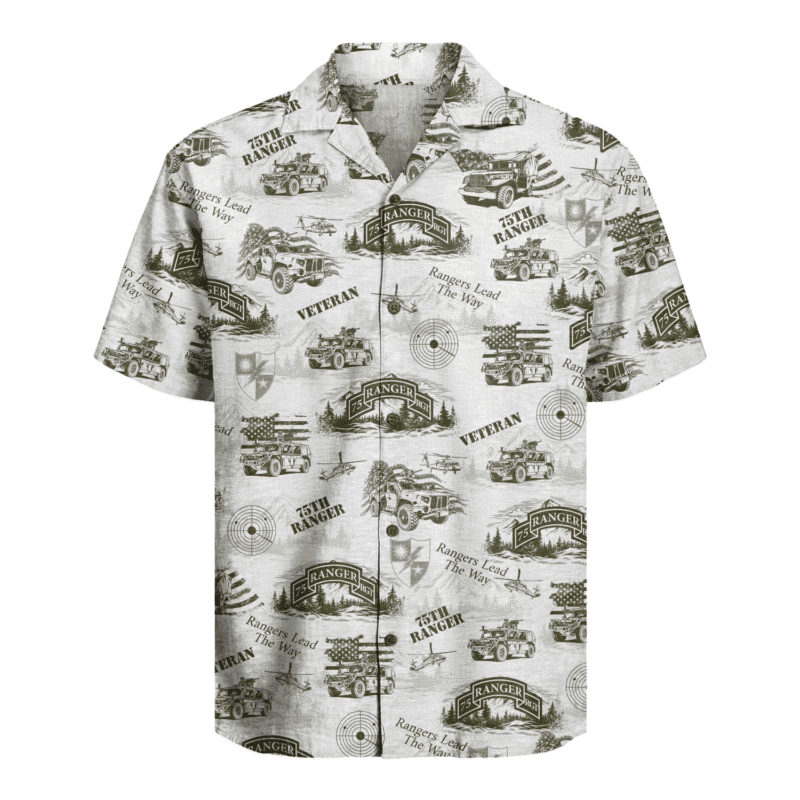 US Army - 75th Ranger Veteran Hawaiian Shirt