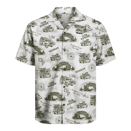 US Army - 75th Ranger Veteran Hawaiian Shirt