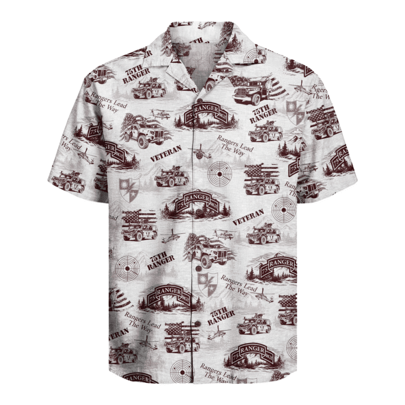 US Army - 75th Ranger Veteran Hawaiian Shirt