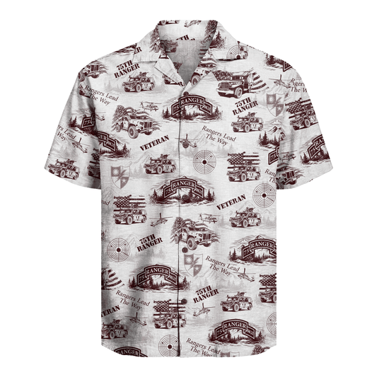 US Army - 75th Ranger Veteran Hawaiian Shirt