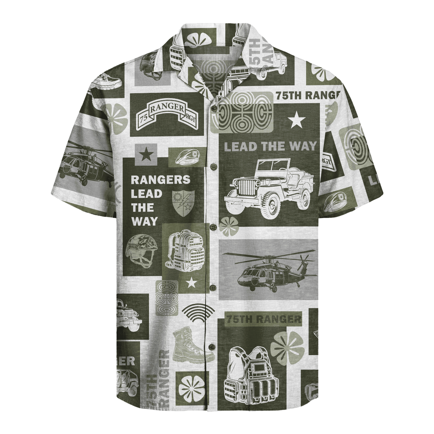 US Army - 75th Ranger Hawaiian Shirt