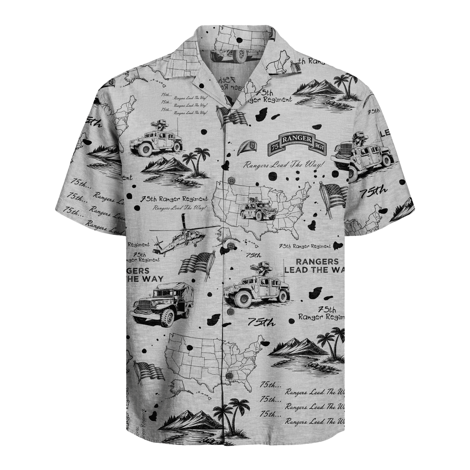 US Army - 75th Ranger Hawaiian Shirt