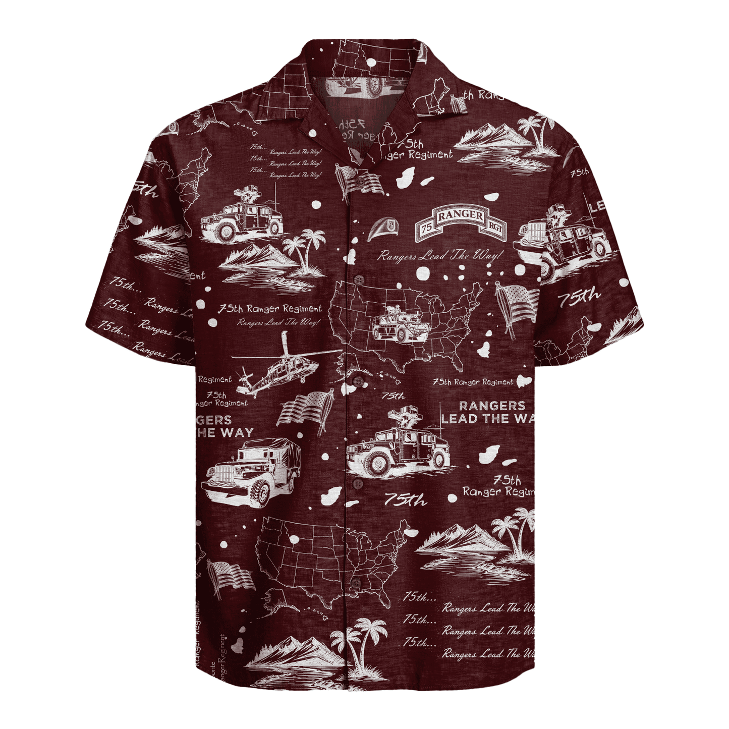 US Army - 75th Ranger Hawaiian Shirt