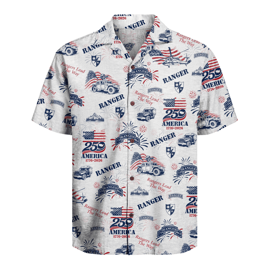 US Army 75th Ranger - America 250th Hawaiian Shirt