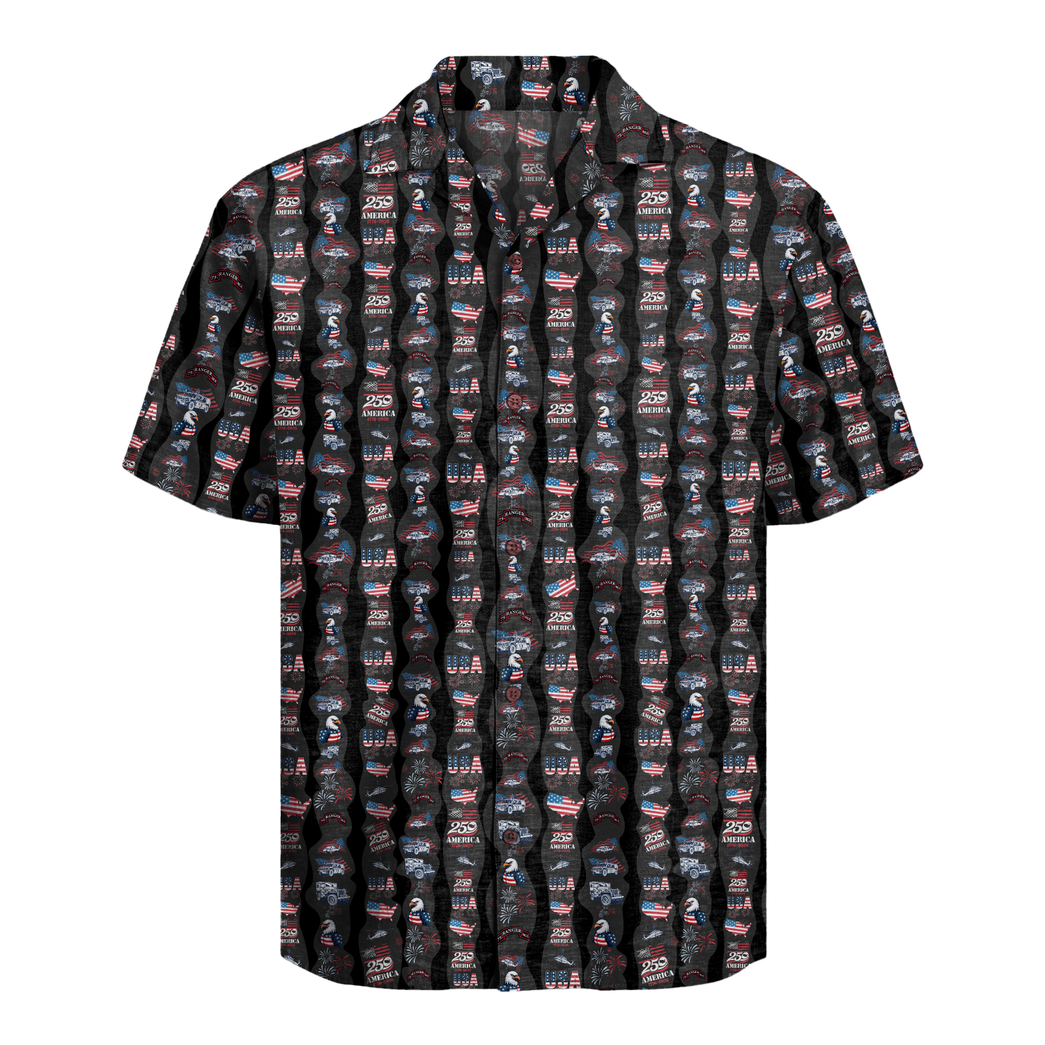 US Army 75th Ranger - America 250th Hawaiian Shirt