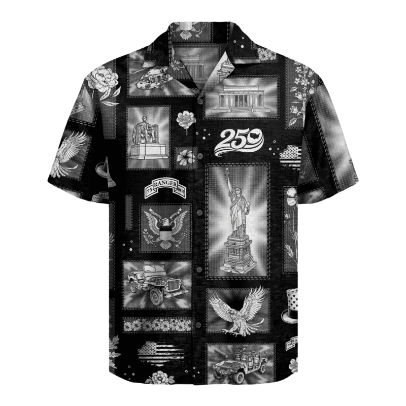 US Army 75th Ranger - America 250th Hawaiian Shirt
