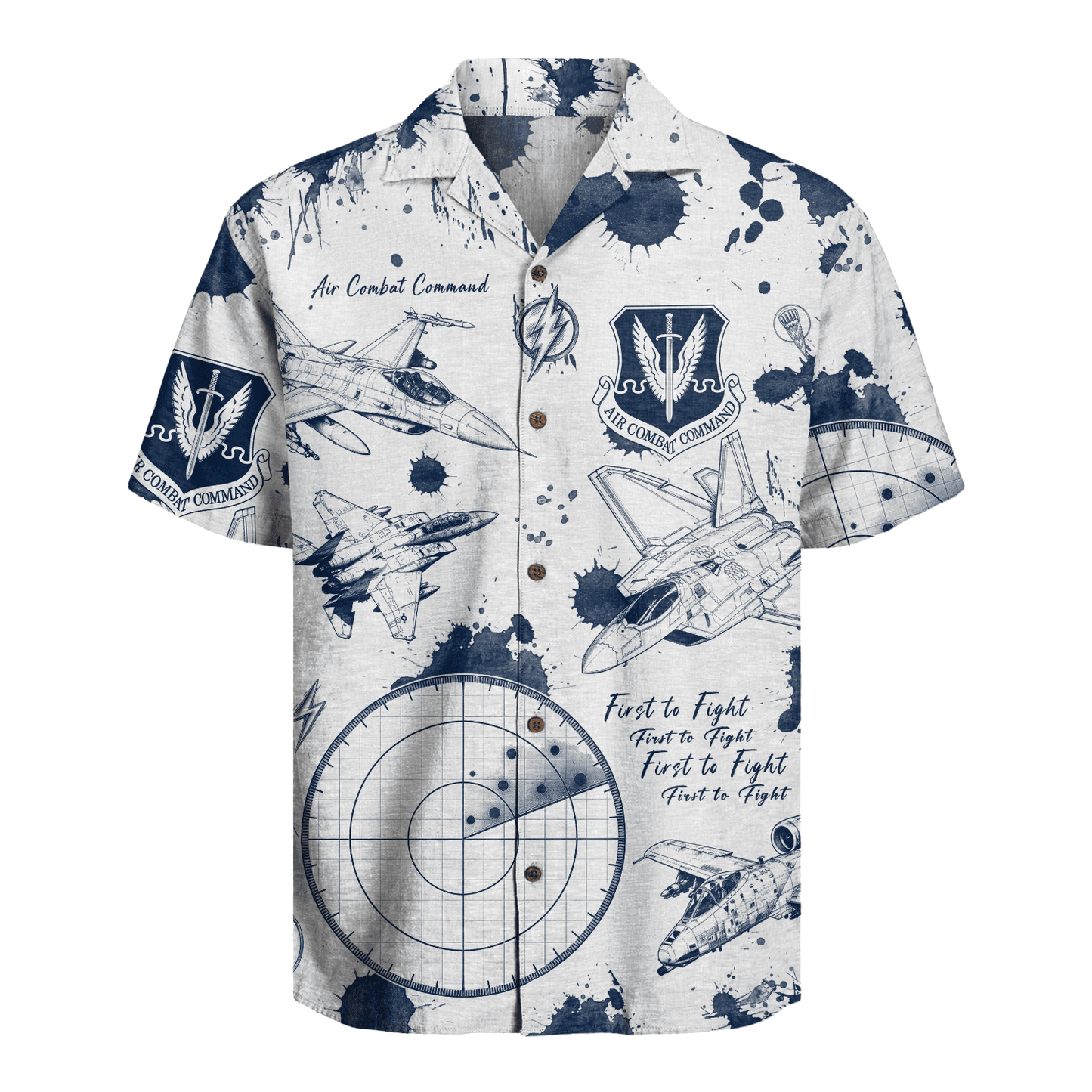US Air Force - Air Combat Command (ACC) - Hawaiian Shirt