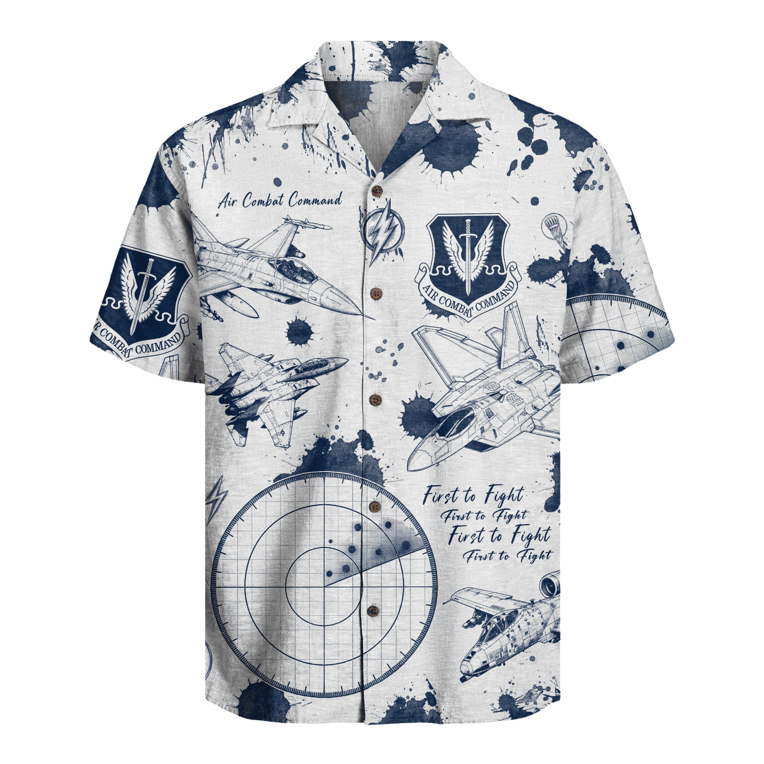 US Air Force - Air Combat Command (ACC) - Hawaiian Shirt