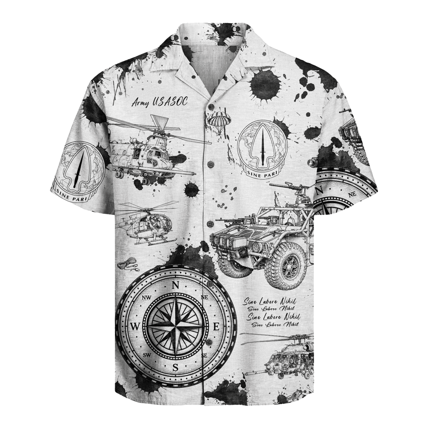 US Army USASOC Hawaiian Shirt