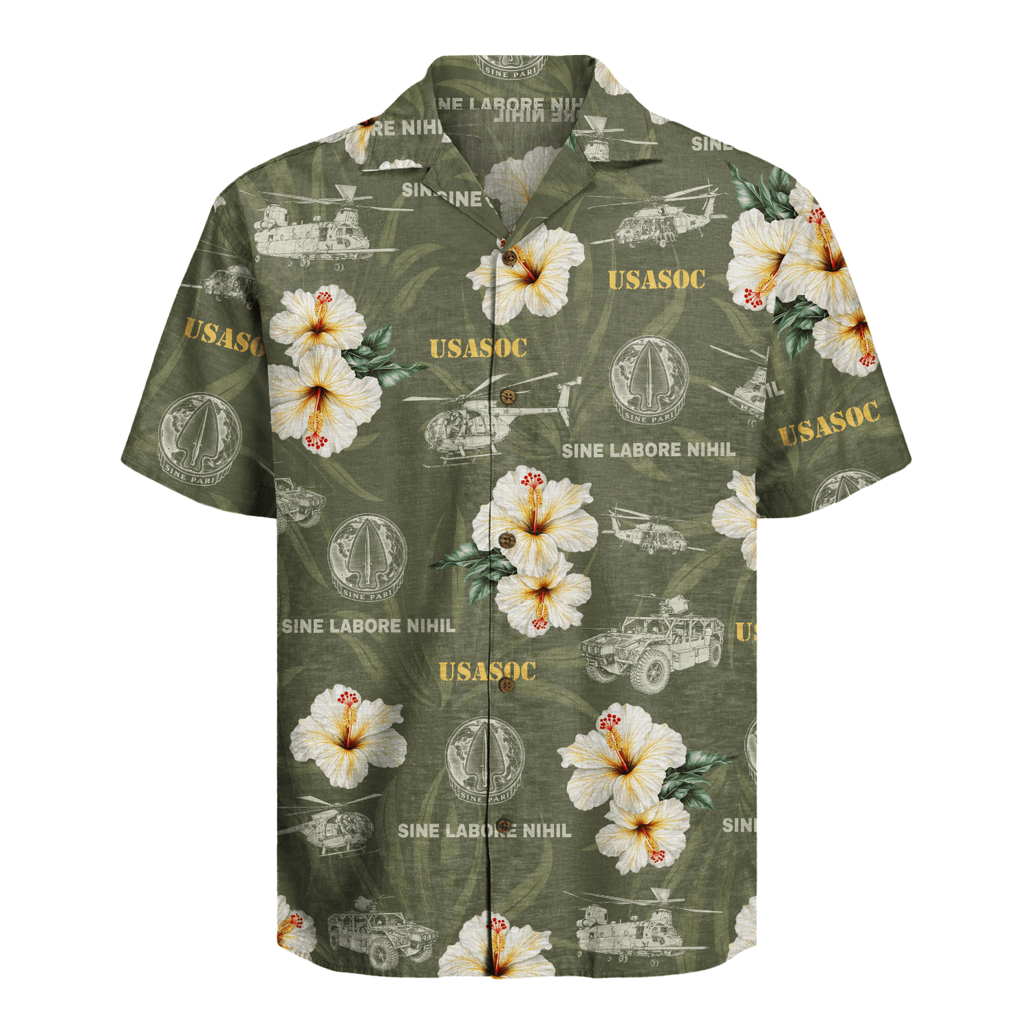 US Army USASOC Hawaiian Shirt