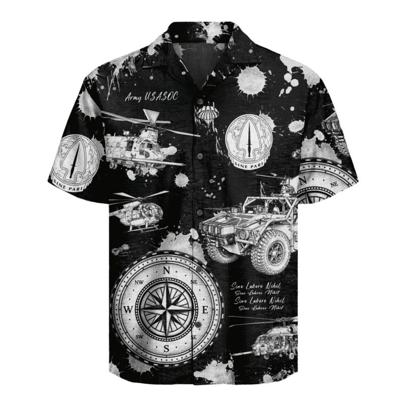 US Army USASOC Hawaiian Shirt