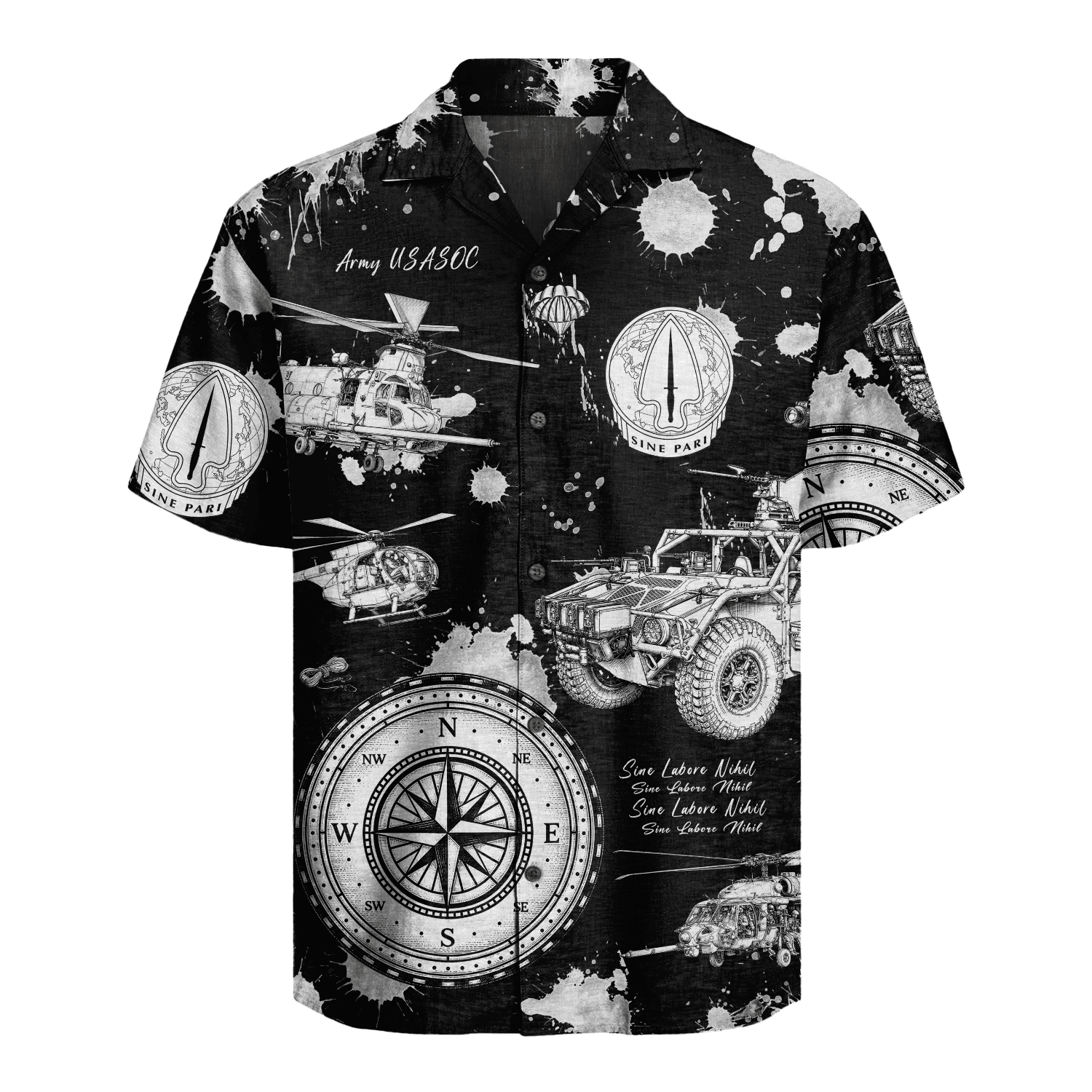 US Army USASOC Hawaiian Shirt