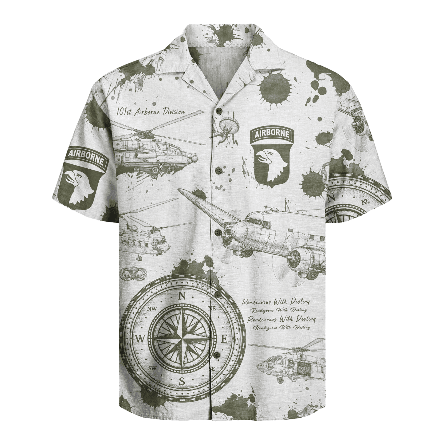 US Army - 101st AirBorne Division Hawaiian Shirt
