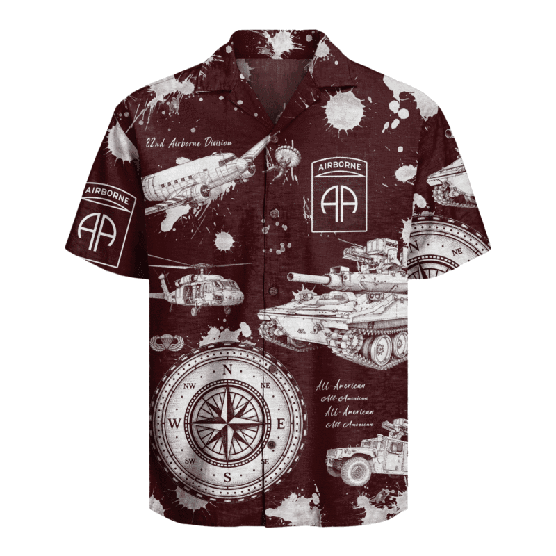 US Army - 82nd AirBorne Division Hawaiian Shirt