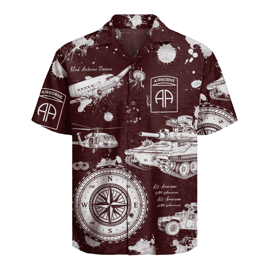 US Army - 82nd AirBorne Division Hawaiian Shirt