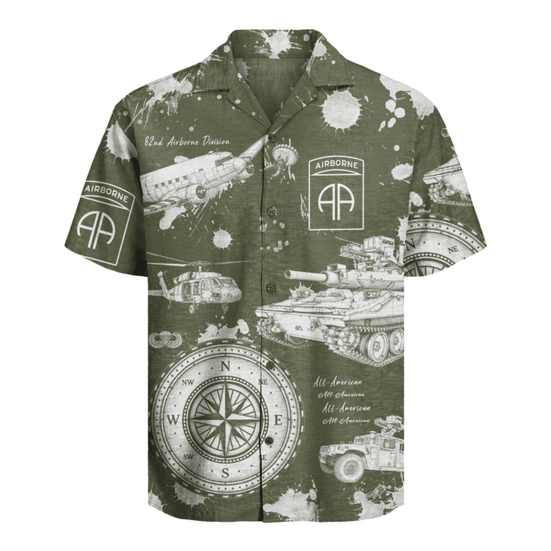 US Army - 82nd AirBorne Division Hawaiian Shirt