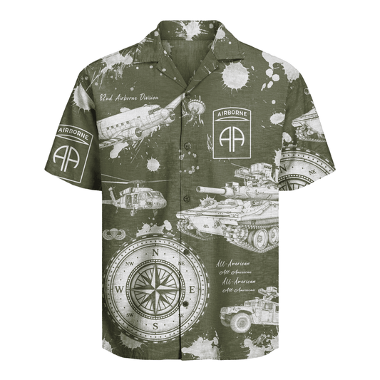 US Army - 82nd AirBorne Division Hawaiian Shirt