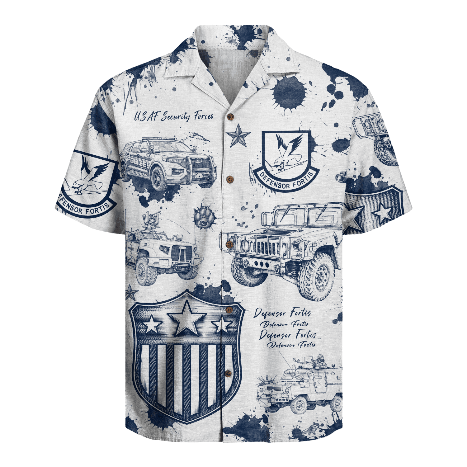 US Air Force - Security Forces (Defenders) - Hawaiian Shirt