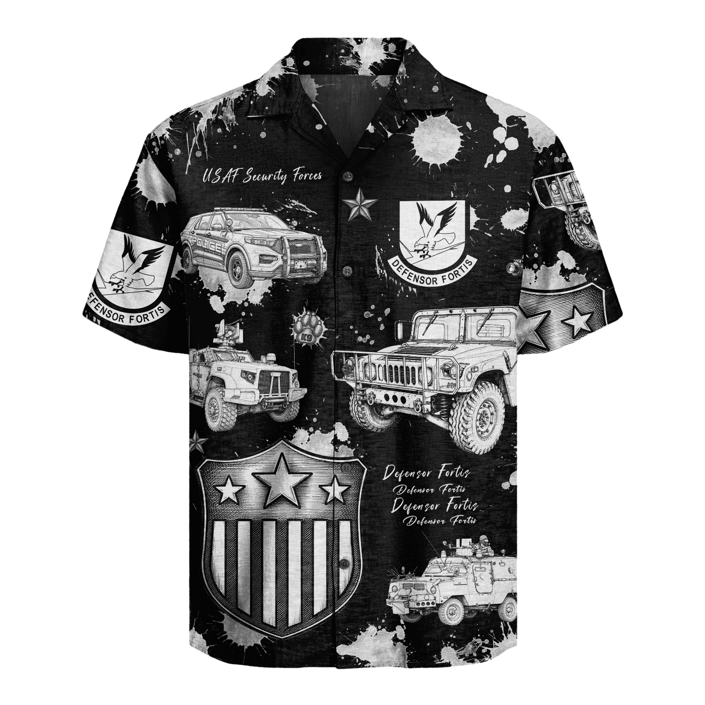 US Air Force - Security Forces (Defenders) - Hawaiian Shirt