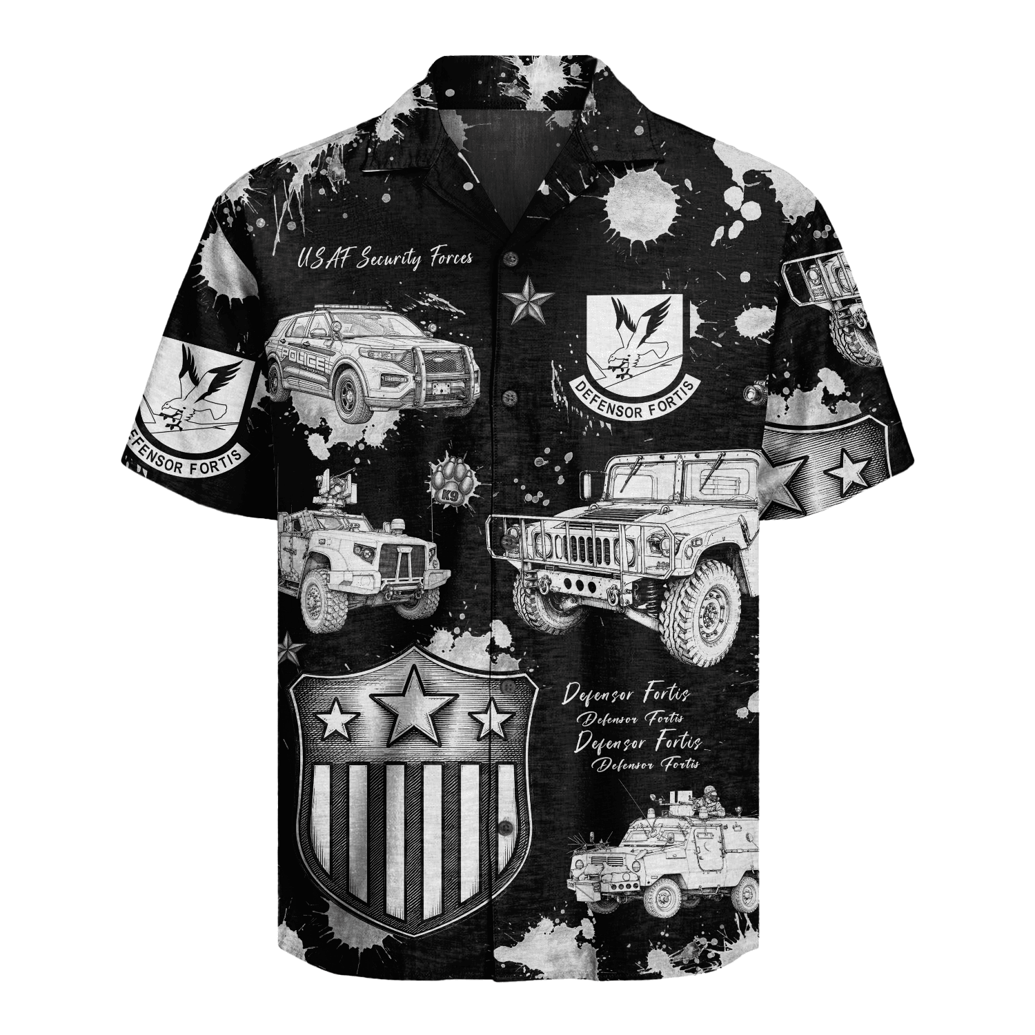 US Air Force - Security Forces (Defenders) - Hawaiian Shirt