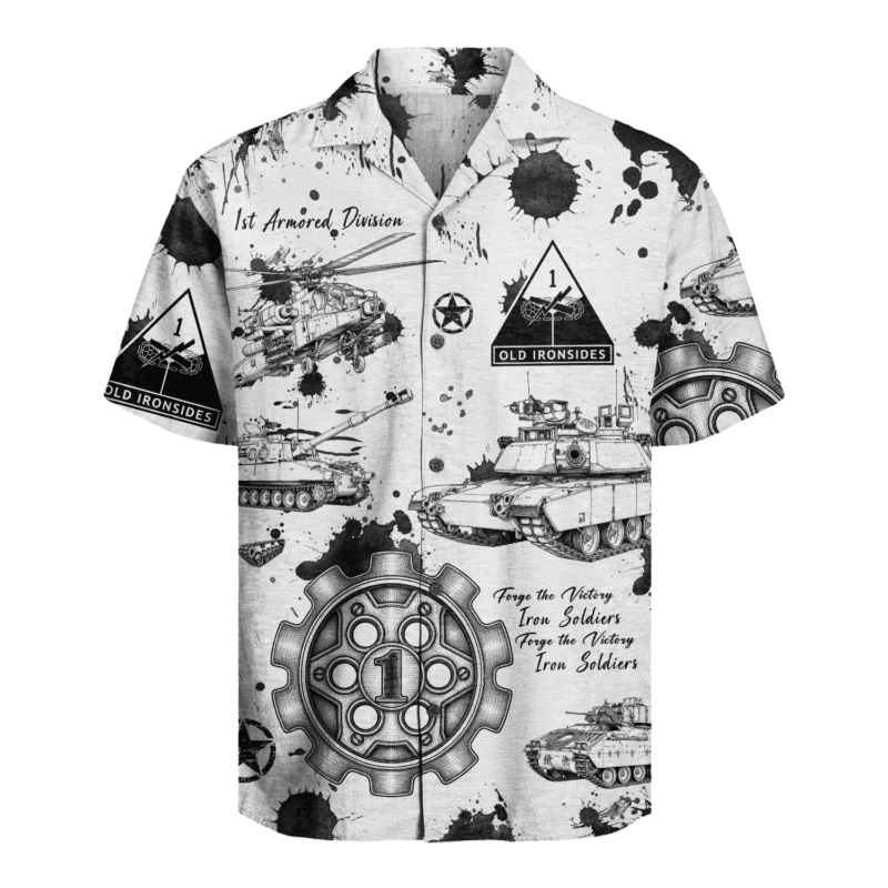 US Army - 1st Armored Division Hawaiian Shirt